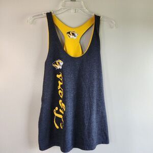 Missouri Tigers Mizzou Womens Racerback Size S Tank Top Athletic Reversible‎